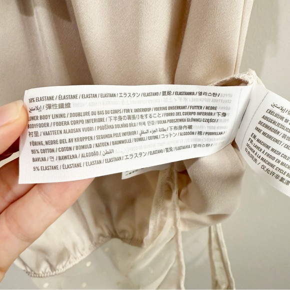 A&F Satin Lace Cami Bodysuit NEW Size Small - Picture 12 of 15